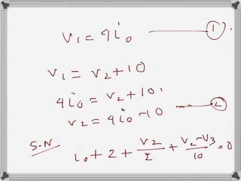 Electrical Engg: Nodal Analysis (problem example)