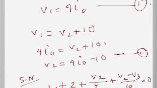 Electrical Engg: Nodal Analysis (problem example)