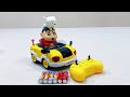 unboxing the garbage truck, high-speed rail, Crayon Shinchan's new car, and ice cream truck.