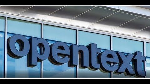 OpenText Video Testimonial