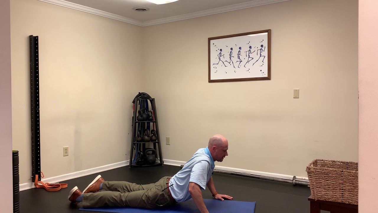 McKenzie Press Up for Disc Irritation and Sciatic Nerve Pain