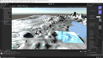 InfiniSPLAT shader graph based splat mapping, dynamic snow shaping refinements