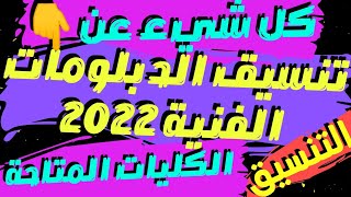 مؤشرات تنسيق الدبلومات الفنية 2022  /2023للتجاري والصناعي والزراعي الفندقية