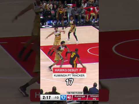 Jonathan Kuminga showed out with 27 pts, 7 reb, 2 ast, 2 stl in his debut with the Hawks 🔥🤩