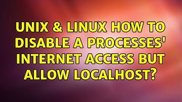 Unix & Linux: How to disable a processes
