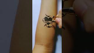 How To Draw Heart Tattoo With Pen On Hand #tattoodesign screenshot 3