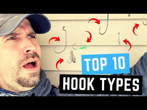 Top 10 FISHING HOOK TYPES: Uses - Setups - Target Species - Catch