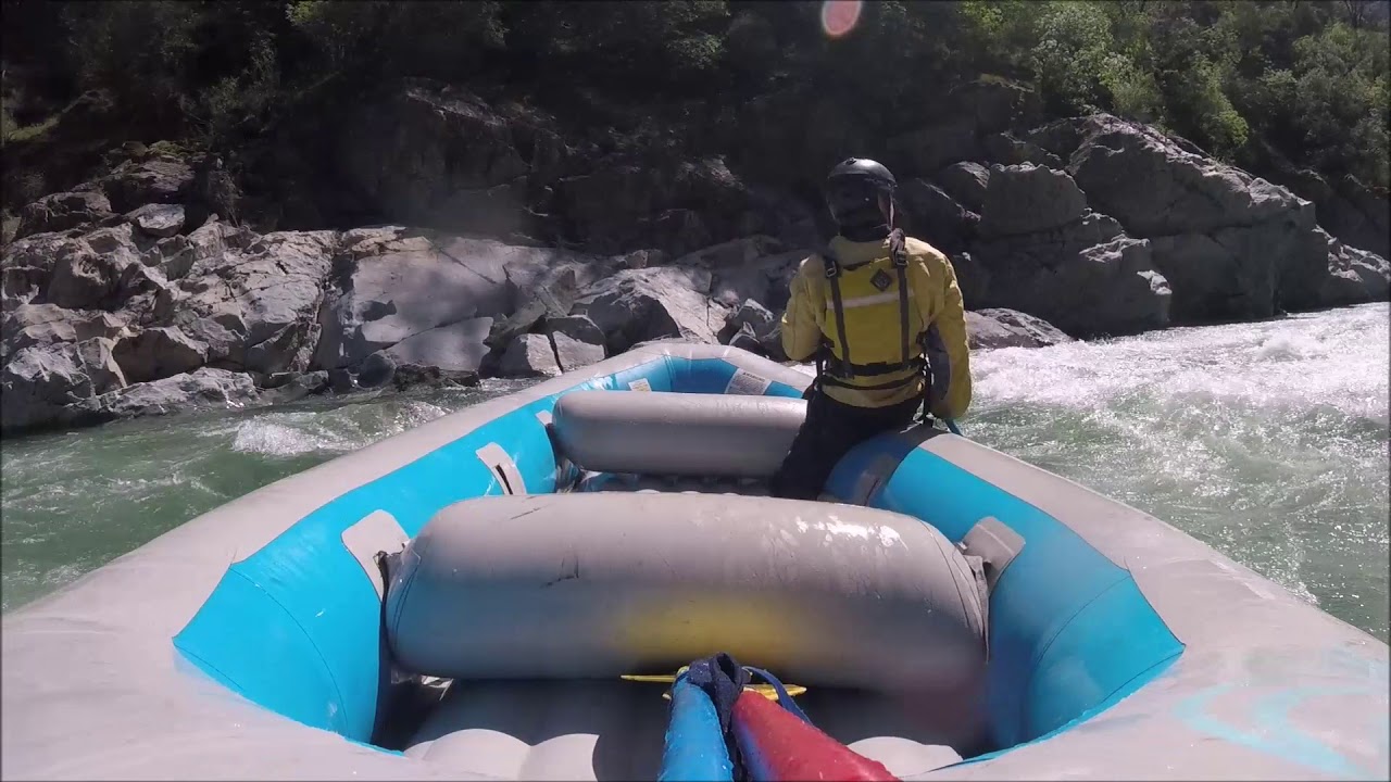 R1ing a 14 footer down the North Fork American River at 2,200 CFS