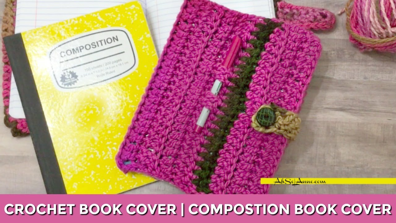 how to crochet a flower book cover 🧚🏼‍♂️🌸