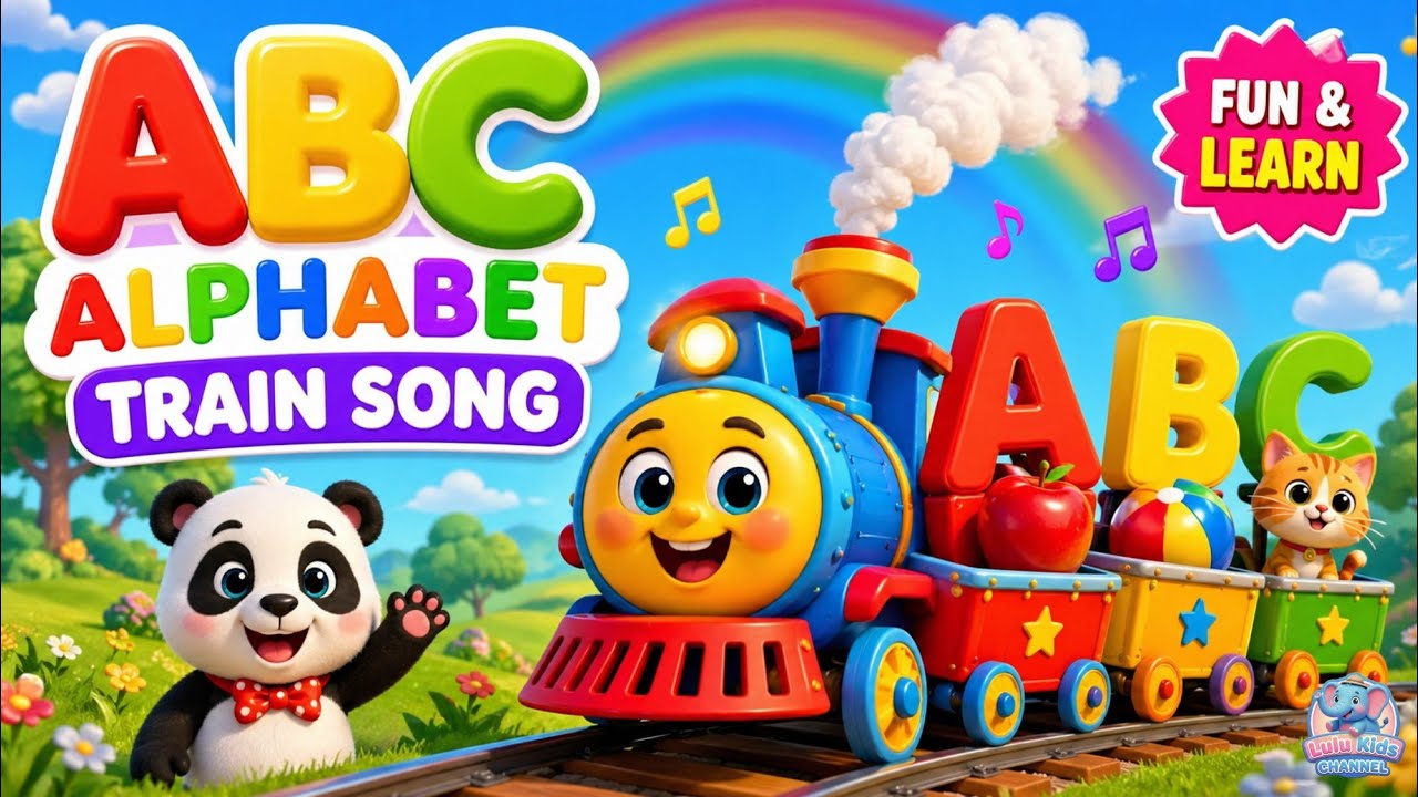 ABC Alphabet Train Song for Kids 🚂 | Learn ABC Letters A to Z with Fun ...