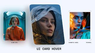 Must try these - CARD HOVER ANIMATION in figma (3D Blur, Camera cut, Tilt)