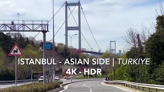 [4KHDR] Driving Tour in Istanbul Turkey 2023 Visit Famous Spots On Asian Side with a Relaxing Music
