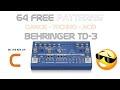 Behringer td3 64 free premium patterns  acid techno dance  in the key of c  roland tb303 tb03