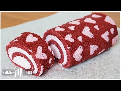 red-velvet-cake-recipe-with-raspberry-cream-cheese-frosting-(-swiss-roll-recipe-)