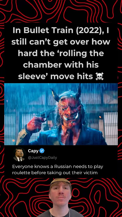 In Bullet Train (2022), I still can’t get over how hard the ‘rolling the chamber with his sleeve’