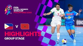 Philippines Vs Morocco Highlights Fifa Futsal Womens World Cup 2025