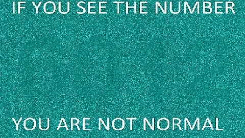 WHAT NUMBER DO YOU SEE? -EYE TEST | 98% FAIL
