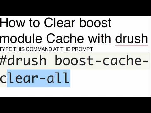 how to clear drupal boost module cache with drush