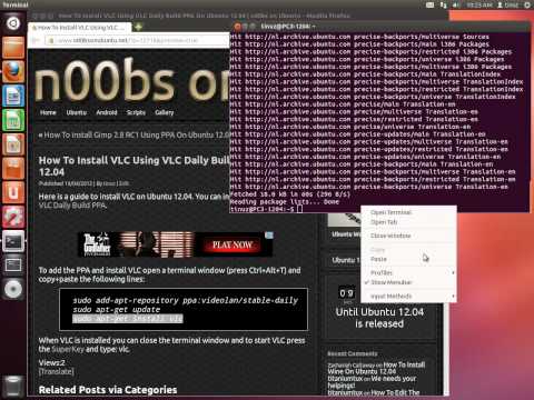 Installing VLC Using VLC Daily PPA on Ubuntu 12.04