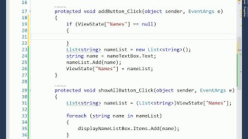 20 List in ViewState