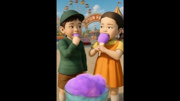 Squid Game AI Edible  cotton candy ASMR #squidgame #squidgame2 #ai #asmr