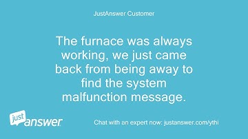 My evolution thermostat reads "system Malfunction" and