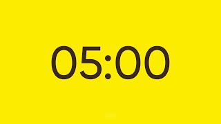 5 Minute Timer - Golden Energy (Yellow Productivity Timer) Wealth