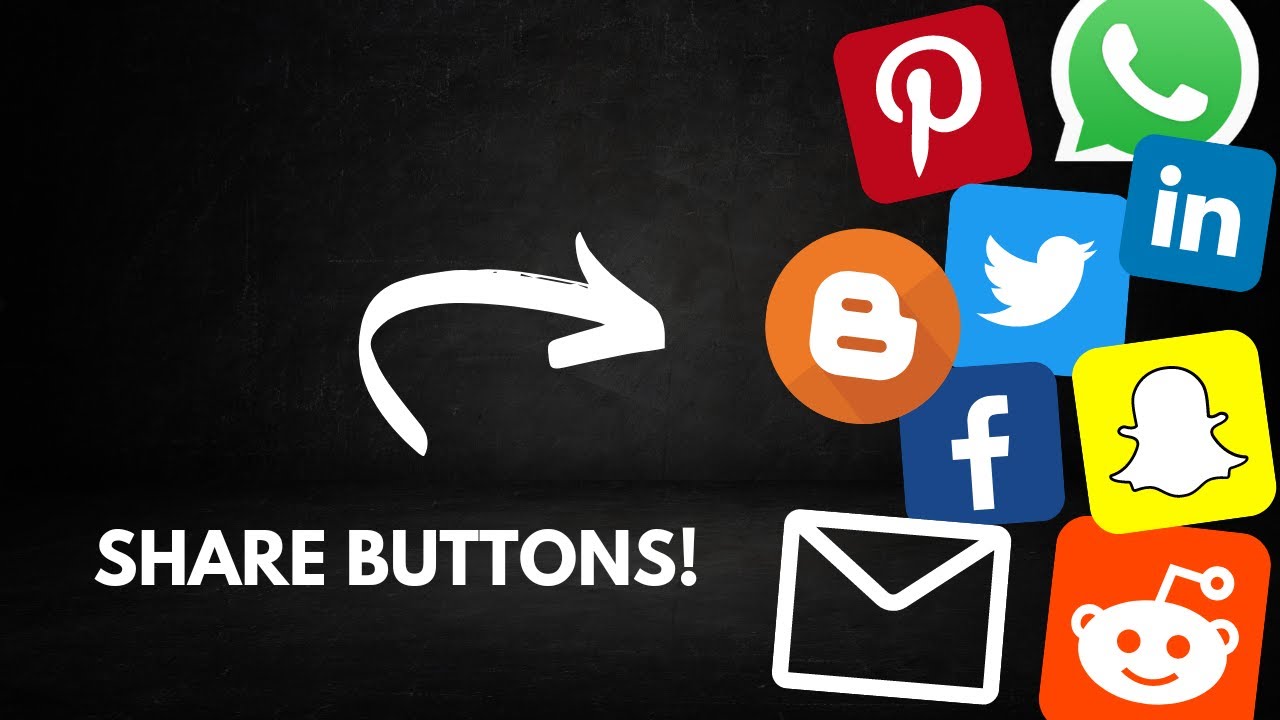 How To Add Social Media Share Buttons On Your Website Html Css Youtube