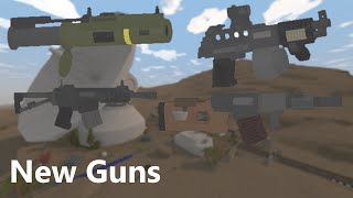 All New & Updated Weapons in Unturned Arid (new update)