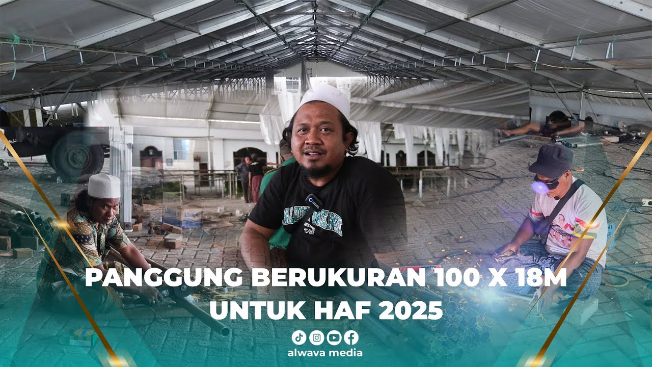 PANGGUNG BERUKURAN 100 X 18M UNTUK HAF 2025