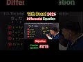 👉 12th Differential equation objective Question 🔥 | Bihar/Cbse Board 2026 | Math Short #Math #315