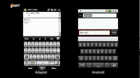 Adaptxt Vs Android on the Motorola Cliq (HD)