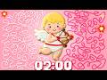 2 MINUTE Timer - CUPID (COOKIE BOMB) ​👼🏼​💘​ Valentine's Day Countdown with Music