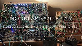 TatsuyaHirano : Modular synth Jam. tides2,SY0.5,ochd,Desmodus Versio, ping filter, etc...
