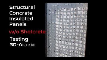 SCIP:  Test of non-spray concrete onto Structural Insulated Concrete Panels (for robotic placement)
