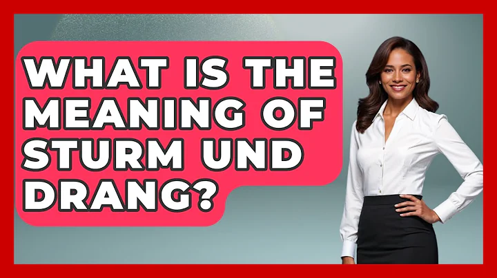 What Is The Meaning Of Sturm Und Drang? - Fictional Journeys