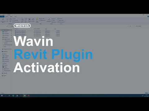 Wavin Revit Plugin - Activation