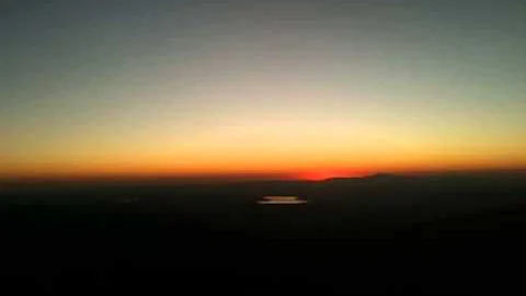 Joy Sikorski sings to the Sunset in Idyllwild