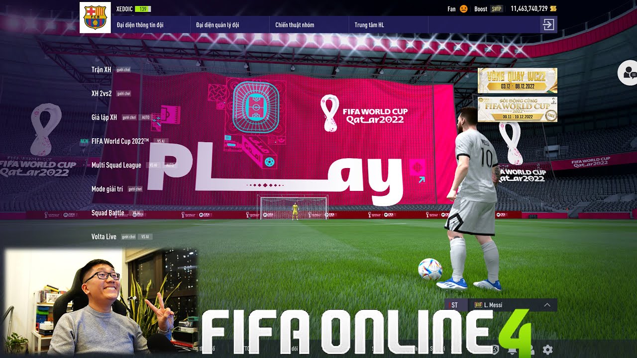 FIFA ONLINE 4:  XÂY TEAM COLOR " NGON – BỔ – RẺ " MAX PING NHẤT BY I LOVE | 06-12-2022