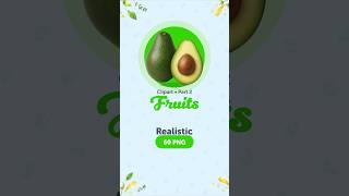 Realistic Fruits Clipart Part 2: 60 PNG Files With Transparent Background #shorts Realistic Fruits Clipart Part 2: 60 PNG Files With Transparent Background #shorts