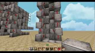 MINECRAFT TUTORIAL 4X4 (4x5) PISTON ELEVATOR  *-*