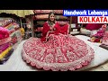 Handwork lehenga reasonable price barabazar kolkata lehenga market  om ps creation