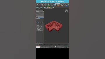 Quick Method to Create a Corner Sofa in 3Ds Max with Symmetry Modifier #shorts #3dsmax #symmetry