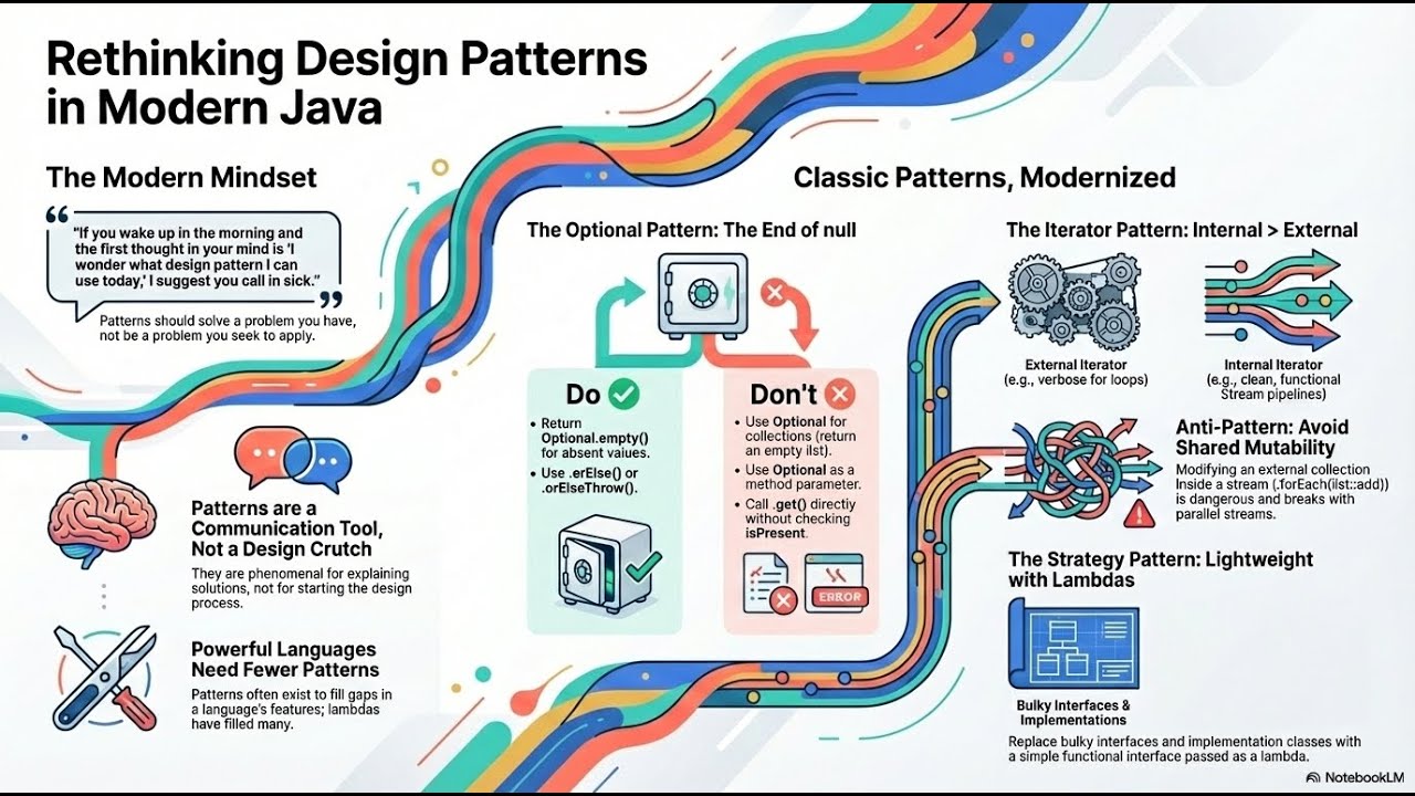 Design Patterns Revisited in Modern Java: Optional, Lambdas, & Purity