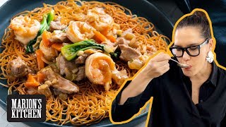 How to make those Chinese fried crispy noodles even better than a restaurant!  - Marion's Kitchen