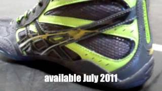 Asics Split Second 8  VIII Wrestling Shoes Graphite-Lime-Green-Black