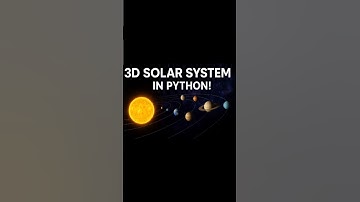 3D Solar System Simulation in Python | Animated Planets with Stars & Glow#shorts #python
