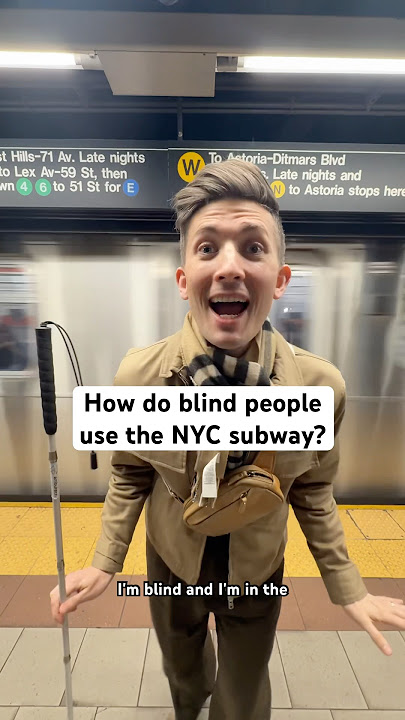How do blind people use the NYC subway? #shorts