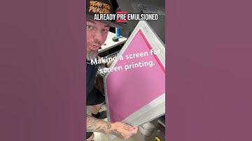 Do you know how to make a screen for Screen Printing? #screenprinting #tips ￼