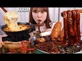 ASMR Mukbang｜짜장떡볶이와 치즈를 듬뿍 넣은 김치볶음밥 먹방